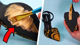 10 DIY Designer Heel transformation makeover Four Nine Looks [upl. by Alexa]