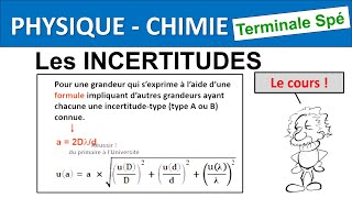 Incertitudes Spécialité Physique chimie [upl. by Aidnic]