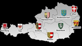 Lerne die Bundesländer Österreichs amp Hauptstädte CampC [upl. by Ocnarfnaig]