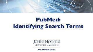 PubMed Identifying Search Terms [upl. by Hal]