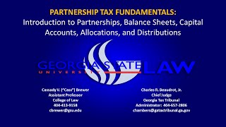 Introduction to Partnership Taxation and Fundamental Concepts [upl. by Kauffmann]