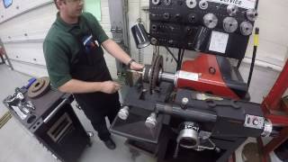 Hunter Brake Lathe  Turning a Brake Rotor [upl. by Meghann]