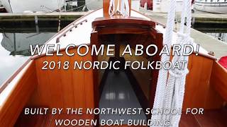 2018 Nordic Folkboat  Interior Walk Through [upl. by Panta]