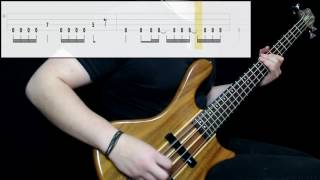 System Of A Down  Aerials Bass Cover Play Along Tabs In Video [upl. by Mieka]