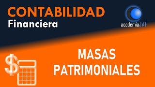 Masas patrimoniales empresa  Contabilidad Capítulo 5 curso básico  academia JAF [upl. by Kcirnek116]