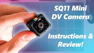 SQ11 Mini DV Camera Setup Review Instructions and Sample Footage [upl. by Assenal]