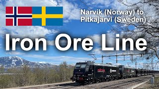 TRAIN DRIVERS VIEW Iron ore trains above the polar circle The Iron Ore Line [upl. by Cheyne]