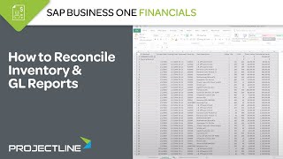 How to Reconcile Inventory and GL Reports  SAP Business One [upl. by Minny]