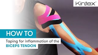 HOW TO  Kinesiology taping for inflammation of the biceps tendon [upl. by Asirrac]