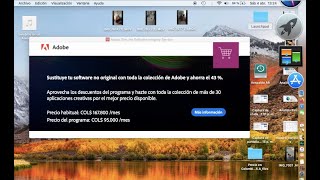 Quitar A v i s o d e s o f t w a r e Adobe en Mac [upl. by Sampson]