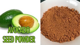 AVOCADO SEED POWDERDIY [upl. by Emmit]