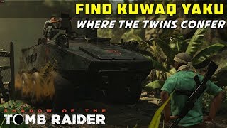 Find Kuwaq Yaku Where the Twins Confer Peruvian Jungle  SHADOW OF THE TOMB RAIDER [upl. by Tegdirb]