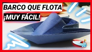 ✅Como Hacer un BARCO DE PAPEL que FLOTE en el Agua Facil PASO A PASO 2 [upl. by Nnylkcaj750]