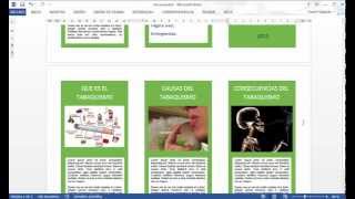 CÓMO HACER UN TRÍPTICO EN WORD [upl. by Nerta]