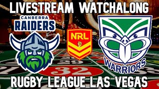 Canberra Raiders vs New Zealand Warriors  NRL Las Vegas 2025  LIVESTREAM WATCHALONG [upl. by Vitoria]