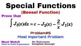 19 Bessel Function  Complete Concept and Problem5  Most Important Problem [upl. by Wengert]