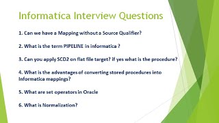 informatica interview questions and answers for experienced [upl. by Mode751]