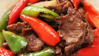 BETTER THAN TAKEOUT  Pepper Steak Recipe [upl. by Bridie]