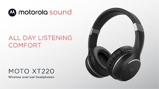 MOTO XT220 WIRELESS OVEREAR HEADPHONES [upl. by Hassadah]