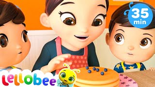 Making Pancakes Song More Nursery Rhymes for Kids  Lellobee [upl. by Mccormac474]