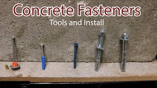 Concrete Fasteners Install and tools required [upl. by Ycrad]