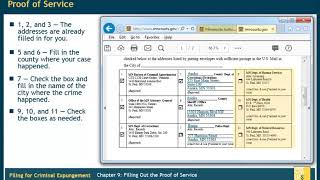 Criminal Expungement Chapter 9 Filling Out the Proof of Service [upl. by Crystal]