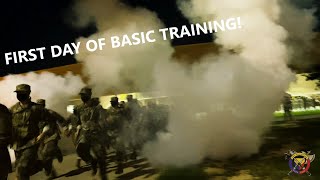 US ARMY BASIC TRAINING The First Day Fort Benning [upl. by Chong]