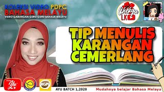 TIP MENULIS KARANGAN CEMERLANG  BAHASA MELAYU TAHUN 4 5 amp 6 FORMAT UPSR [upl. by Snowber]