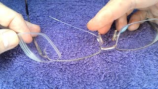 How to repair glasses with fishing line [upl. by Tallie]