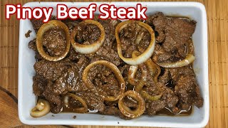 PINOY BEEF STEAK  THE BEST BISTEK TAGALOG RECIPE  KUSINANG BICOLANA [upl. by Yelda]