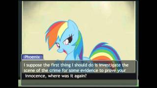 Phoenix Wright  My Little Pony FIM  Turnabout Storm Part 14 [upl. by Polad]