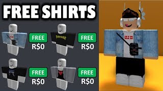 How To Get Best SHIRTS On Roblox For FREE FREE CLOTHING STORE [upl. by Hekking674]