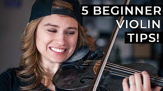 5 Things Every Beginner Violinist NEEDS to Know [upl. by Soisanahta]