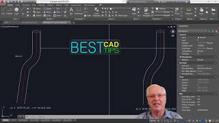 Drawing SShaped SCurved Roadway or Driveway in AutoCAD [upl. by Lupee260]