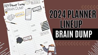 2024 PLANNER LINEUP BRAIN DUMP [upl. by Tara94]