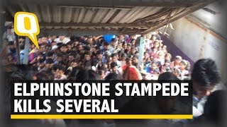 At Least 22 Die Due to Stampede on Elphinstone Bridge in Mumbai  The Quint [upl. by Althee]