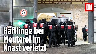 Gefängnismeuterei Polizei stürmt Knast in Thüringen  JVA Untermaßfeld [upl. by Beverley]