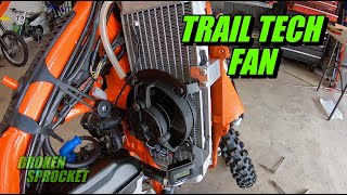 Trail Tech Fan Kit Installation KTM 350 [upl. by Coulombe]