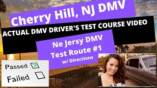 ACTUAL TEST ROUTE Cherry Hill NJ DMV Behind The Wheel Drivers Training New Jersey Driving Course 2 [upl. by Worrad54]