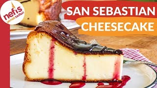 SON ZAMANLARIN MEŞHUR TATLISI 🤩San Sebastian Cheesecake Tarifi [upl. by Arekahs]