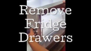 How to remove refrigerator drawers to clean [upl. by Einahpets]