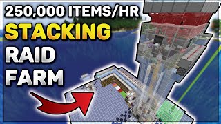 Minecraft RAID FARM  250k Items Per Hour [upl. by Comyns277]