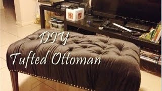 DIY tufted ottoman bench [upl. by Hube]