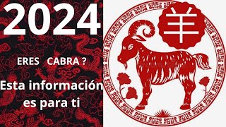 2024 PREDICCIONES PARA EL SIGNO DE LA CABRA [upl. by Uri944]