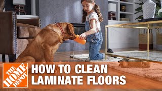 How to Clean Laminate Floors  The Home Depot [upl. by Alyahsat]