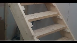 How to build Stairs Easy steps DIY staircase [upl. by Oiluj]