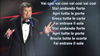 Gianni Morandi Apri tutte le porte Testo [upl. by Oetsira]