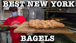 Best NYC BAGEL amp How to make HandRolled Bagels [upl. by Kassab]