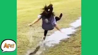 Slip Slide and FAIL 😂  Funniest Fails  AFV 2020 [upl. by Clapp564]