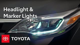 Toyota HowTo Headlight amp Marker Lights  Toyota [upl. by Kent22]